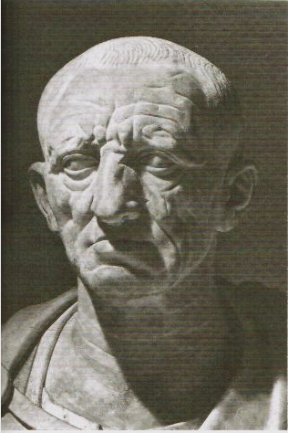 Zensor Marcus Porcius Cato, der Ältere: "Im Übrigen bin ich der Meinung, dass Karthago zerstört werden muss." Abb.: Wikipedia