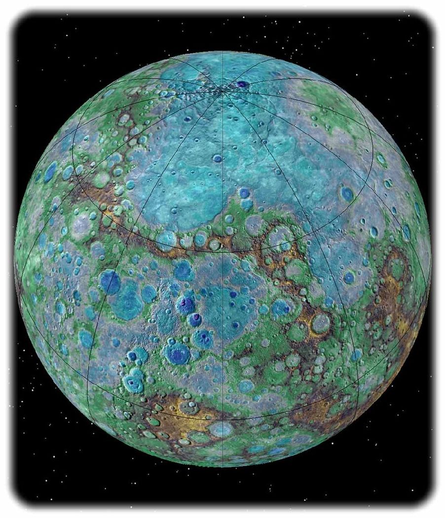 Der Merkur hat wie unsere Erde einen heißen Kern, der langsam abkühl. Dies lässt den Planeten schrumpfen. NASA/JHUAPL/Carnegie Institution of Washington/USGS/Arizona State University