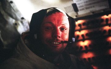 Neil Armstrong 1969 während der Apollo-11-Mission. Abb.: NASA