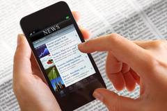 Die meisten Zeitungen gibts inzwischen auch als App. Foto: ZMG