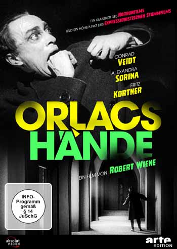 Cover von "Orlacs Hände". Abb.: Absolut Medien 