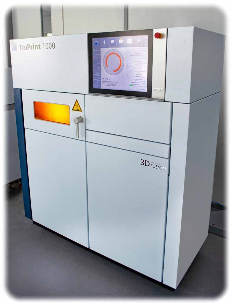 Die mit einem grünen Laser ausgestattete "TruPrint1000" gehört nun zum "Additive Manufacturing Center Dresden" (AMCD). Foto: Fraunhofer-IWS Dresden