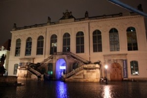 Verkehrsmuseum beleuchtet. Foto: pw