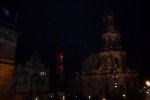 Schloss und Hofkirche aus Protest abgedunkelt. Foto: pw