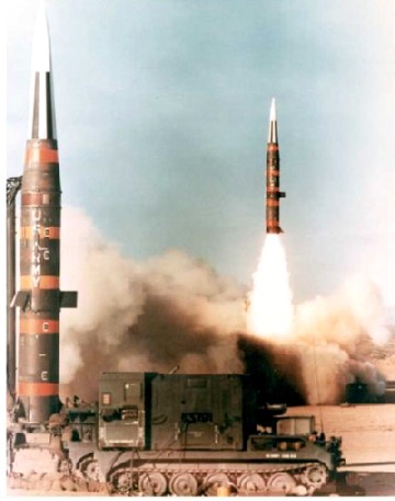 Start einer atomwaffenfähigen Pershin-Rakete - 1983 war der Kreml angeblich von einem bevorstehenden Angriff der NATO überzeugt. Abb.: US Army