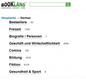 Spartanisch bis holprig: Der Internet-Laden Bookland. Abb.: BSF