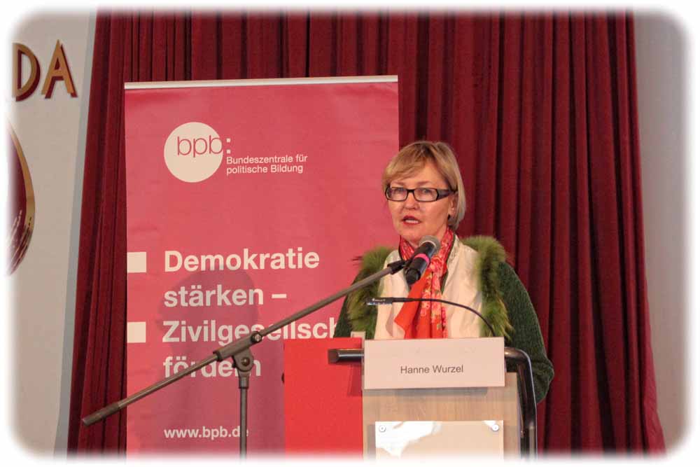 Hanne Wurzel von der Bundeszentrale für politische Bildung. Foto: Heiko Weckbrodt