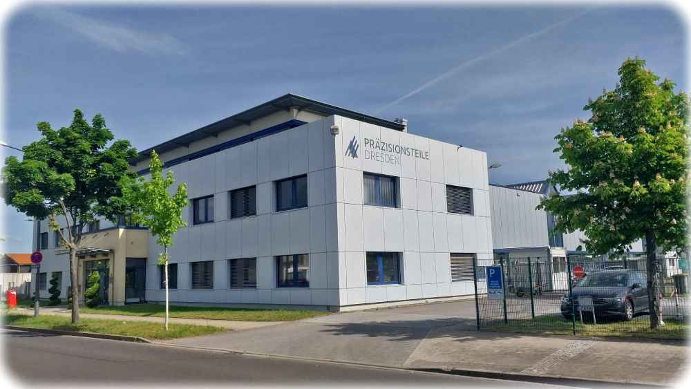 Die "Präzisionsteile Dresden" im Gewerbegebiet Dresden-Reick. Foto: Heiko Weckbrodt