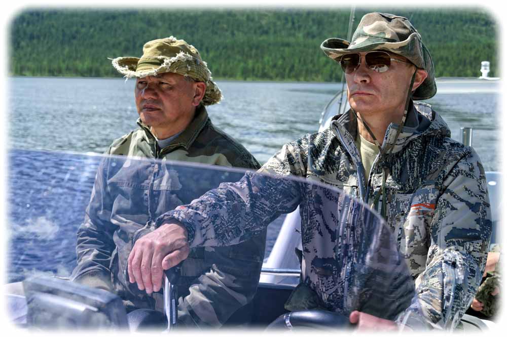 Selbstinszenierung als Lenke und Naturbursche in Tanruniform: Wladimir Putin. Foto: Presseamt des russ. Präsidenten