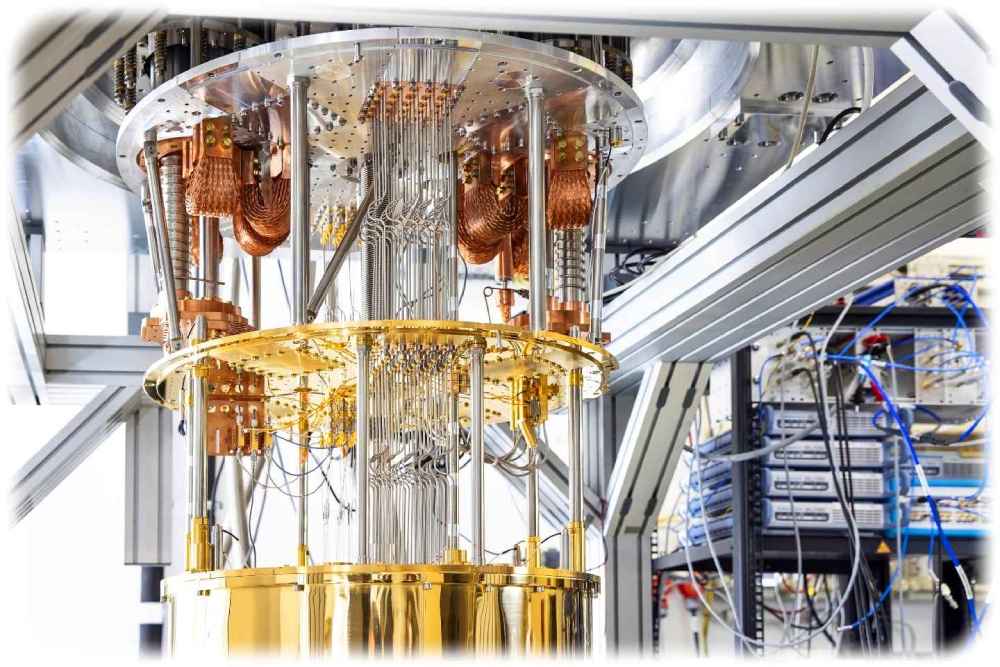 Der Supraleitende Qsolid-Quantencomputer in Jülich. Foto: Sascha Kreklau für das FZ Jülich