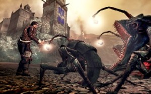 Sandläufer, Killerkrabben und anderes Ungetier schießen gern mal am Strand aus dem Biden empor. Abb.: Koch Media