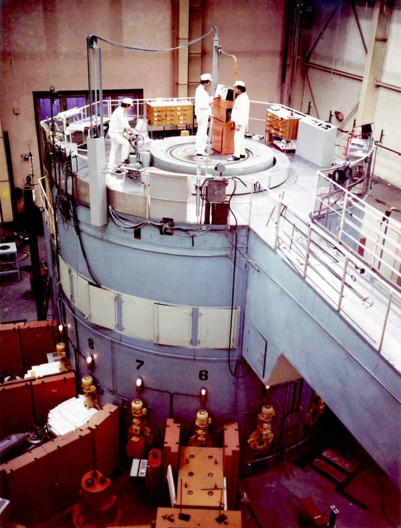 Reaktorbetrieb in Rossendorf um 1970. Fotonachweis: VTKA