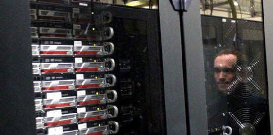 Der GPU-Superrechner im "Hypnos"-Komplex des Forschungszentrums Rossendorf kommt auf 81 Teraflops. Foto: Heiko Weckbrodt