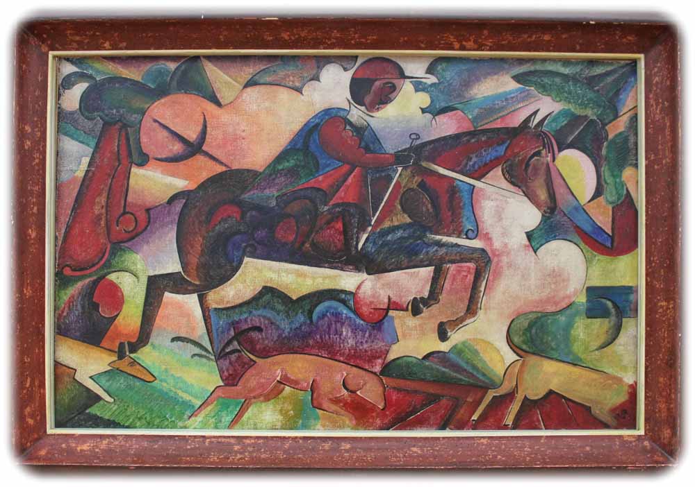 Wladimir Baranow-Rossine (1888-1944) "Reiter" von 1912. Repro: Peter Weckbrodt