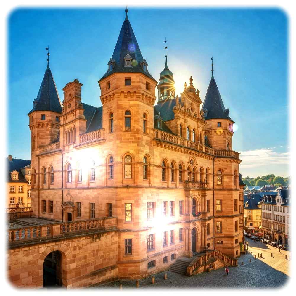 Nanofolien von Fraunhofer Dresden könnten künftig Solarmodule selbst an Altbau-Fassaden kaschieren, zum Beispiel durch die Optik und Haptik von Sandstein. Visualisierung: Gemini/hw