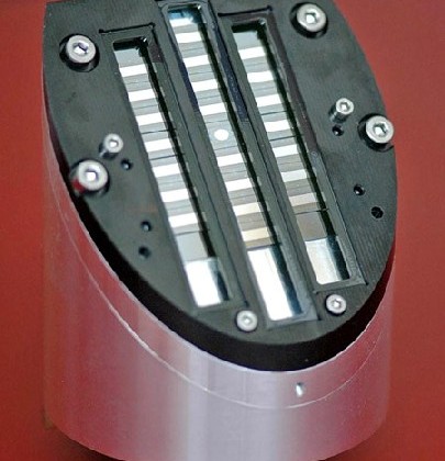 Optischer Scankopf mit integrierten Scannerspiegel-Chips. Foto: Fraunhofer IPMS