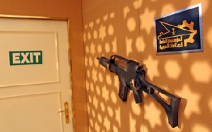 Deutsche Sturmgewehr auf einer fiktiven Waffenmesse. Foto: Heiko Weckbrodt