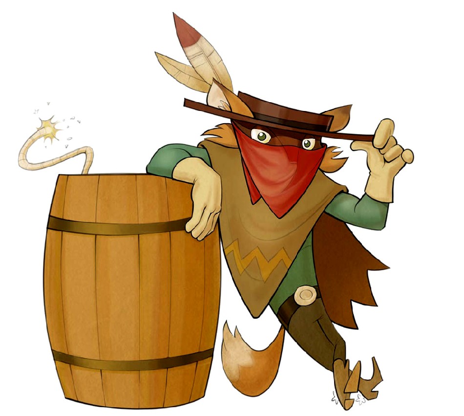 Unser Held fühlt sich zum Robin Hood berufen und sprengt die goldgefüllten Tresore des betrügerischen Wildwest-Kapitalisten Grimshaw. Abb.: Rogue Rocket Games