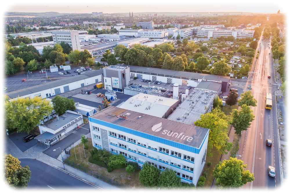 Der Hauptsitz des Elektrolyseur-Herstellers Sunfire liegt an der Gasanstaltstraße in Dresden. Foto: Sunfire