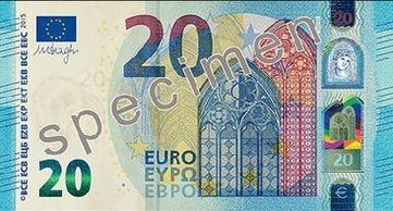 Der neue 20-Euro-Geldschein. Abb.: EZB