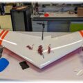 Nurflügeldrohne der TU Wildau im 6G-Next-Projekt. Foto: TH Wildau