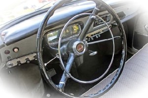 Blick ins Cockpit eines Wartburg 311. Foto: Heiko Weckbrodt