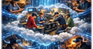 In die virtuelle Lehrwerkstatt schicken die Chipwerk-Lehrlinge nur noch ihre Avatare. Visualisierung: KI ChatGPT, Prompt: Heiko Weckbrodt