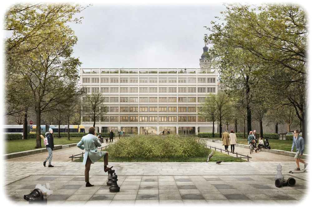 So soll der "Global Hub" in Leipzig aussehen. Visualisierung: Schulz und Schulz Architekten