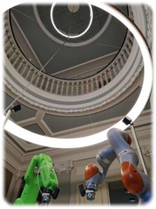 Blick ins Wandelbots-Hauptquartier in einer Gründerzeit-Villa in Dresden. Foto: Heiko Weckbrodt