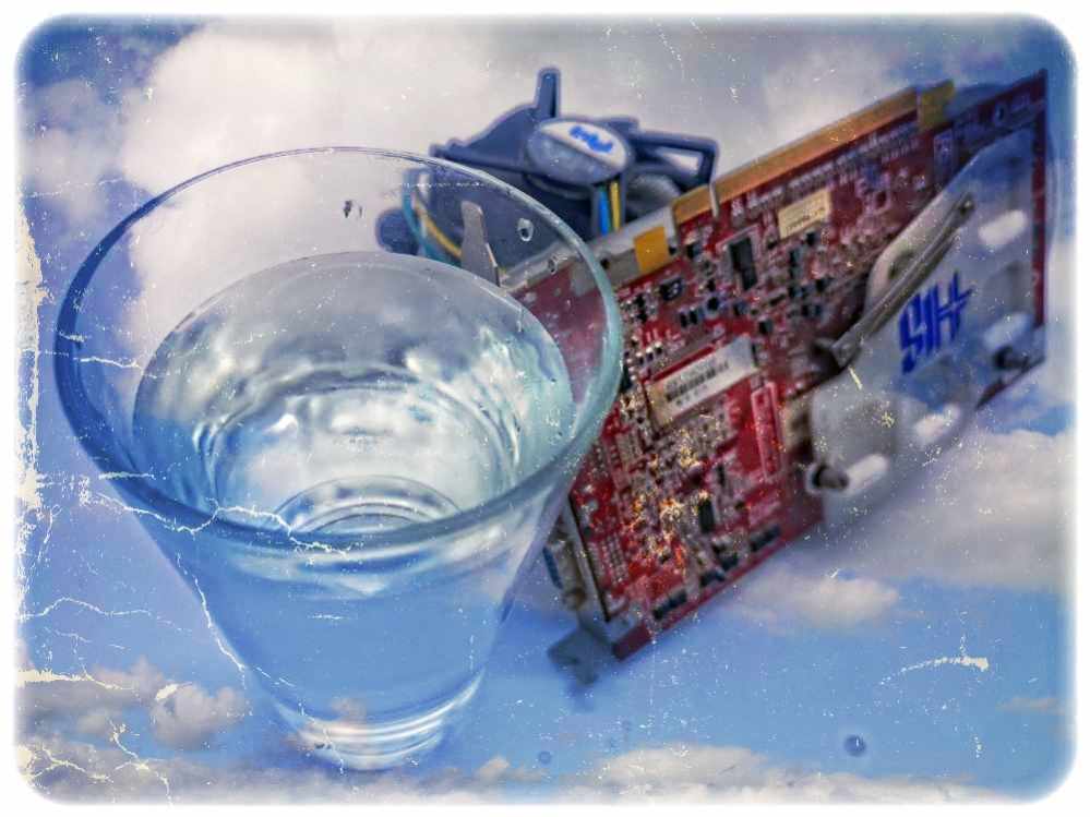 Moderne Chipwerke verbrauchen erhebliche Wassermengen. Foto (bearbeitet, texturiert): Heiko Weckbrodt