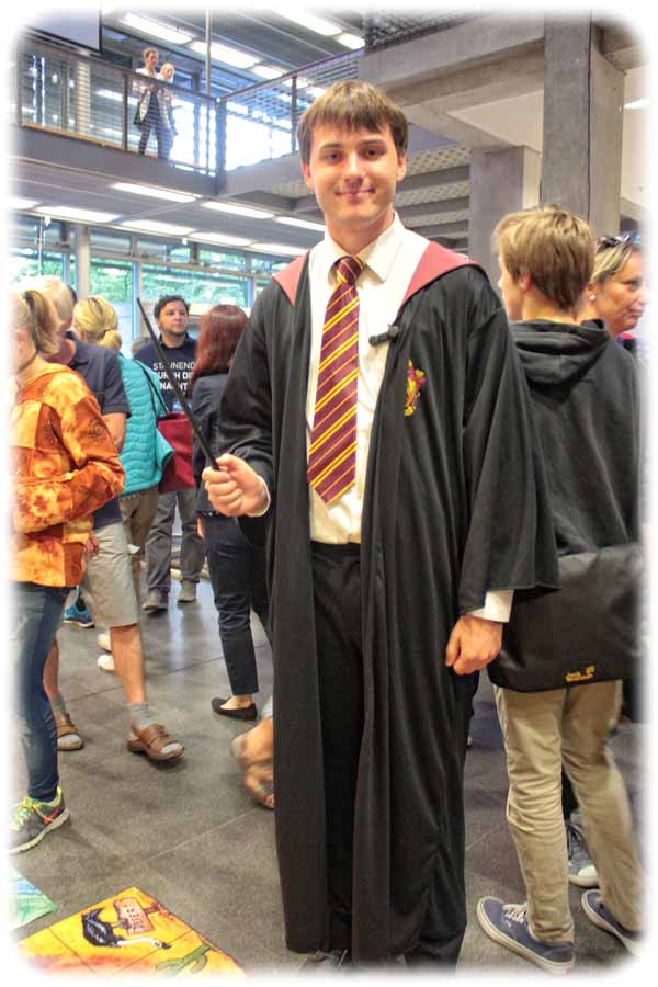 Harry Potter lässt grüßen: Zauberer im TU-Hörsaalzentrum. Foto: Heiko Weckbrodt