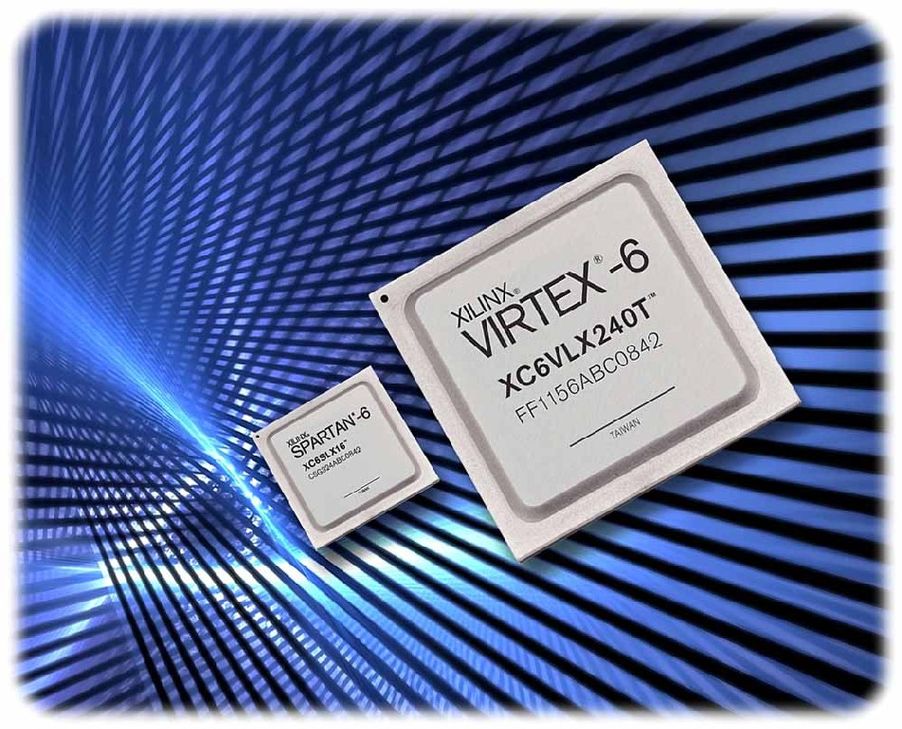 FPGA-Schaltkreise von Xilinx. Der Chipdesigner setzt auf TSMCs kommende 7-nm-Technologie. Foto: Xilinx