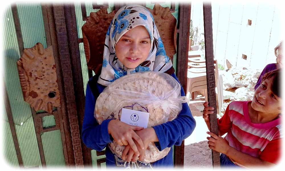 arche noVa aus Dresden versorgt Familien im Norden Syriens mit Lebensmitteln. Foto: arche noVa