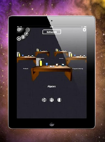 Die Oberfläche der App "Arundo" ist in virtuellen Schreibtischen organisiert. Foto: TimesThreeApps
