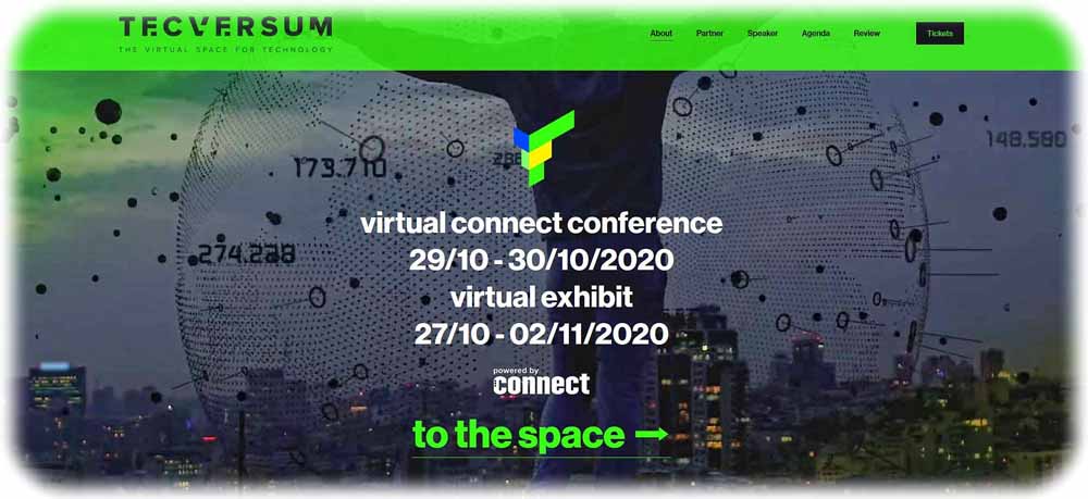 Wechselt 2020 ins virtuelle Lager: Die Connect-Messe ist für Dresden abgesagt und findet nun als Internet-Ereignis statt. Bilschirmfoto (hw) von tecversum.com