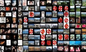 Zum Schluss spuckt die neue Fahndungs-Software eine Galerie mit Verdachtsbldern aus - hier ein Testlauf mit Probefotos. Abb.: FHG