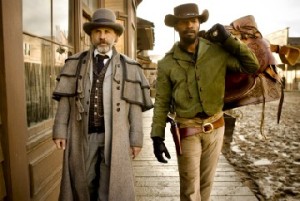 Dr. Schultz (Christoph Waltz, links) und Django (Jamie Foxx) machen gemeinsame Sache. Foto: Sony