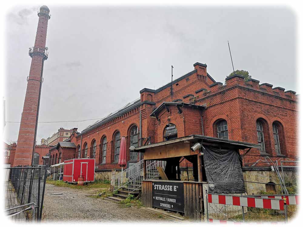 eKiosk Dresden residieren in einer ehemaligen Fabrik an der Straße E im Dresdner Norden. Foto: Heiko Weckbrodt