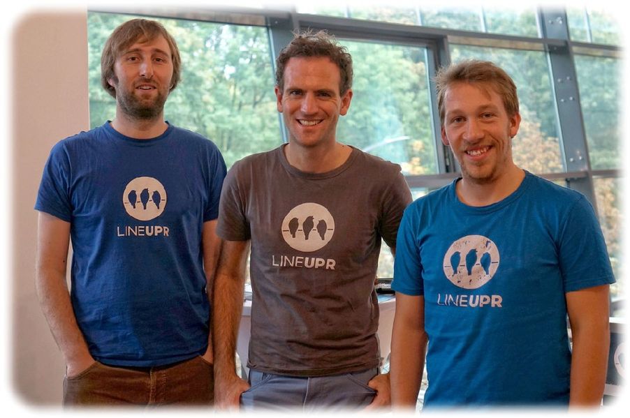 Die Gründer Philipp Katz, Eric Mischke und Norbert Sroke. Foto: LineUpr
