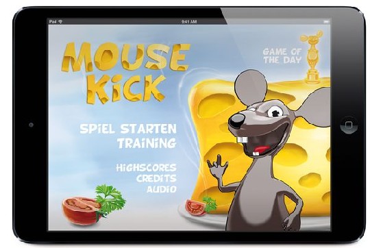 MouseKick ist ein Spiel von einem Blinden )nicht nur) für Blinde. Abb.: visorApp