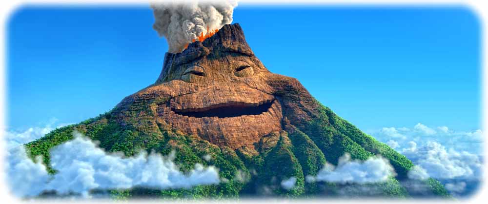 Bonus-Kurzfilm "Lava": Das Lied der liebenden Vulkane. Szenenfoto: Disney