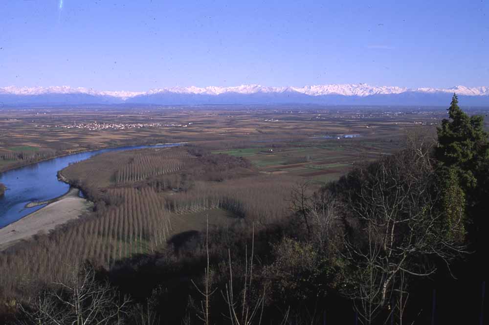 Eines der Projektgebiete von "MaGICLandscapes": die Landschaft der Collina Torinese und des piemontinischen Po in der Region des Parco del Po Torinese. Foto: Elmar Csaplovics