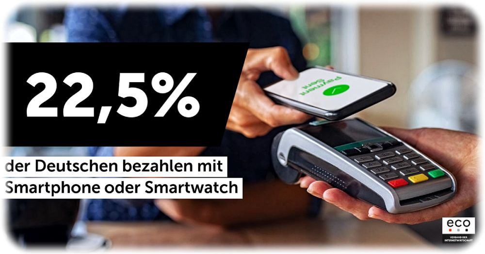 Immer mehr Deutsche bezahlen per Handy. Grafik: Eco