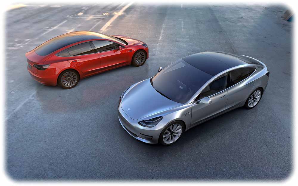 Der neue Elektro-Mittelklassewagen "Model 3" von Tesla soll ab 35.000 Dollar zu haben sein. Foto: tesla Motors