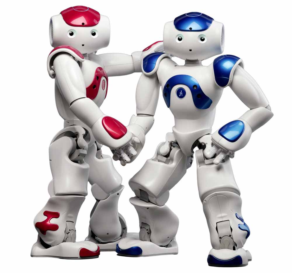Die Nao-Roboter aus Frankreich sind zum De-Facto-Standardmodell für fortgeschrittene Roboter-Programmierer geworden. Foto: Aldebaran Robotics