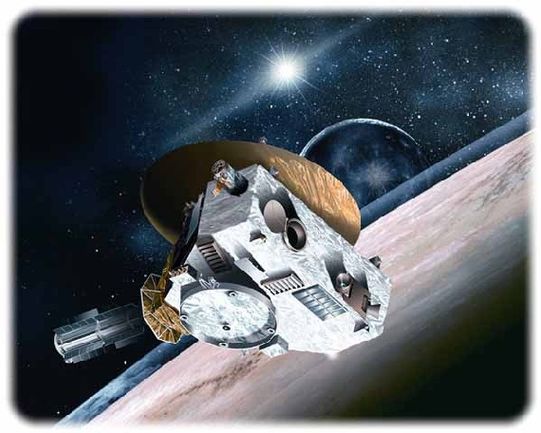 Visualisierung der NASA-Sonde "New Horizons". Abb.: NASA