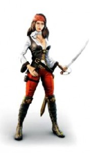 Auch Piratin Patty fechtet und schießt wieder an unserer Seite. Abb.: Koche Media