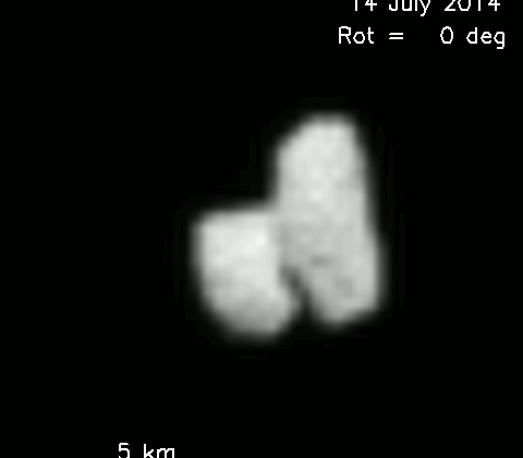 Ähnelt etwas einer Badewannen-Ente: Komet "67P/Churyumov-Gerasimenko". Aufnahme: ESA/MPG