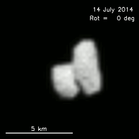 Ähnelt etwas einer Badewannen-Ente: Komet "67P/Churyumov-Gerasimenko". Aufnahme: ESA/MPG