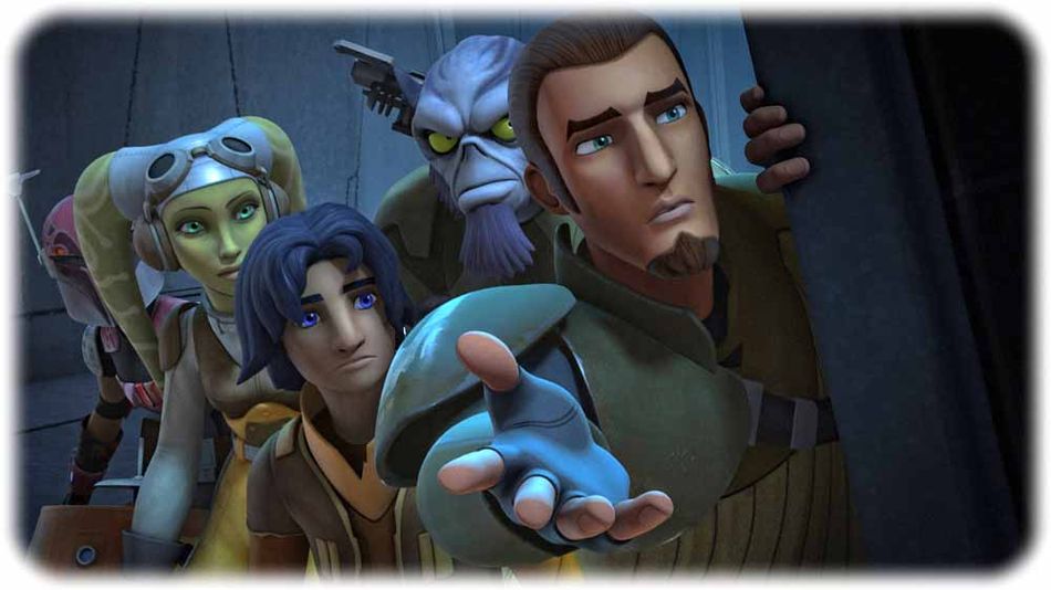 Der junge Ezra schließt sich einer bunt zusammengewürfelten Truppe aus Rebellen an, die mit ihrem Raumschiff immer wieder das gar so mächtige Imperium besiegen. Abb.: Disney